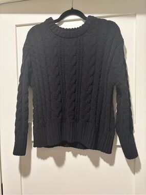 SO Chenille cable knit sweater